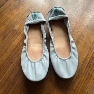 TIEKS Grey leather ballet flats
